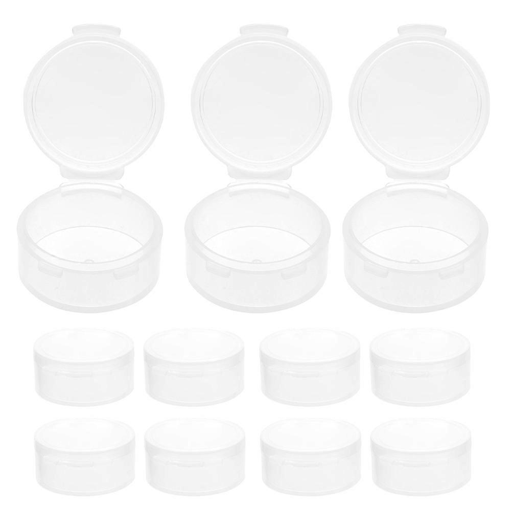 Small Clear Plastic Containers 45 Pcs Round Ear Plugs Case For Protection And Organization During Travel 4.00X4.00X2.00CM