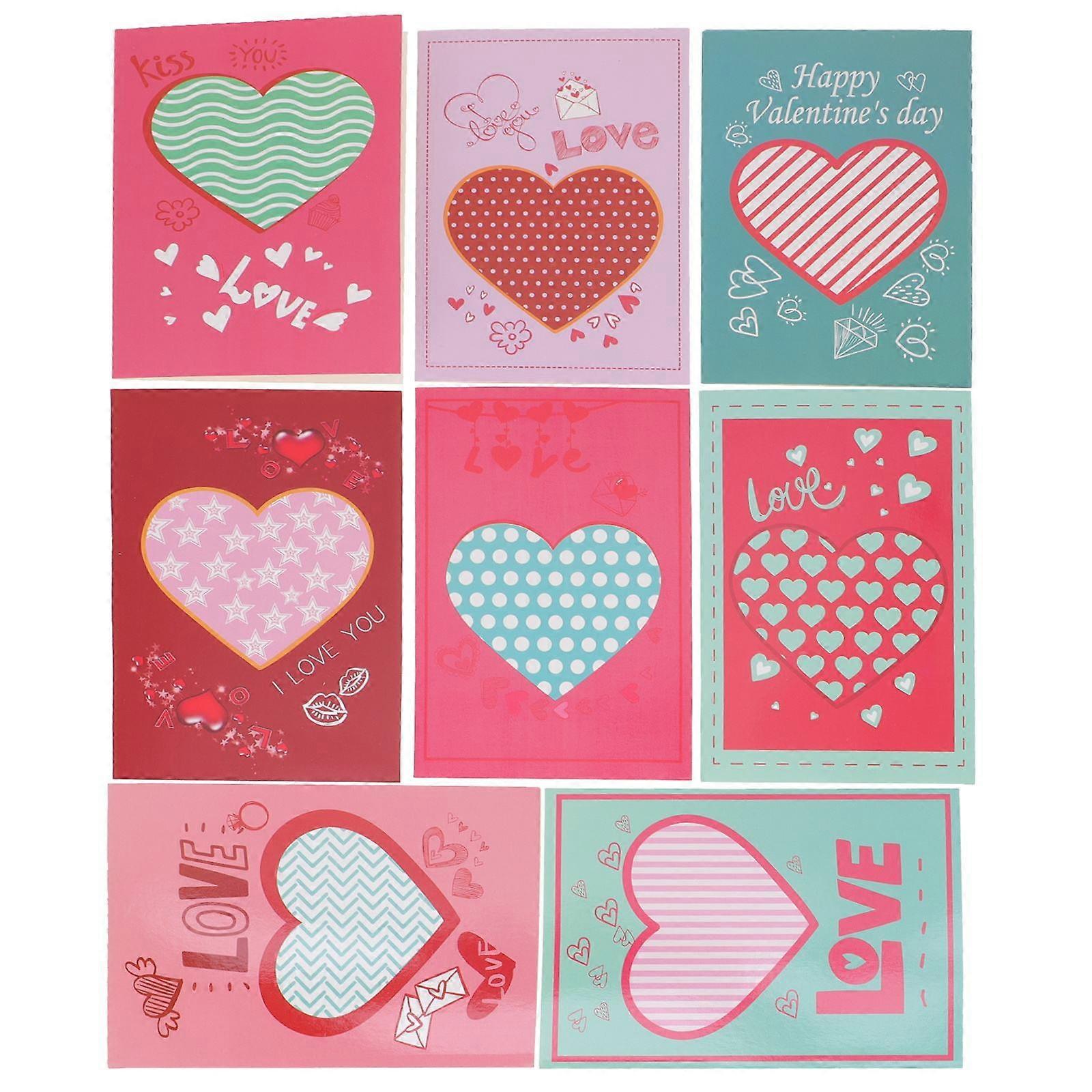 Blessing Cards Assorted Color Greeting Cards for Festival 32Pcs Set