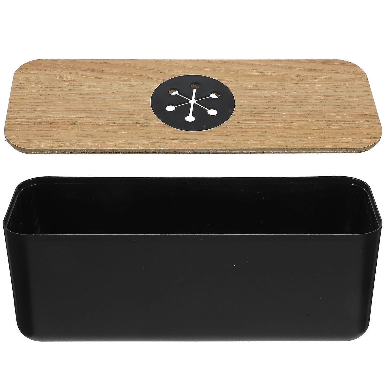 Power Strip Organizer for Cable Management 3Pcs Cord Storage Box