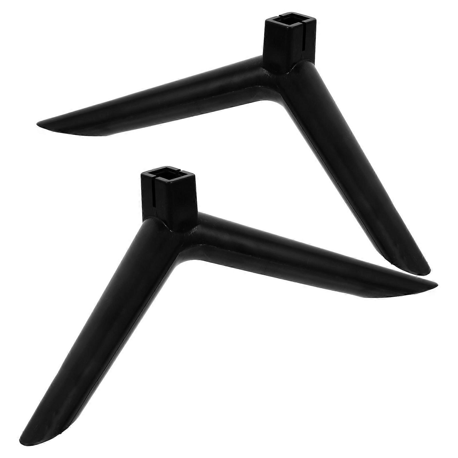 Universal TV Stand Replacement Base for TV Stability 5Sets Black PP