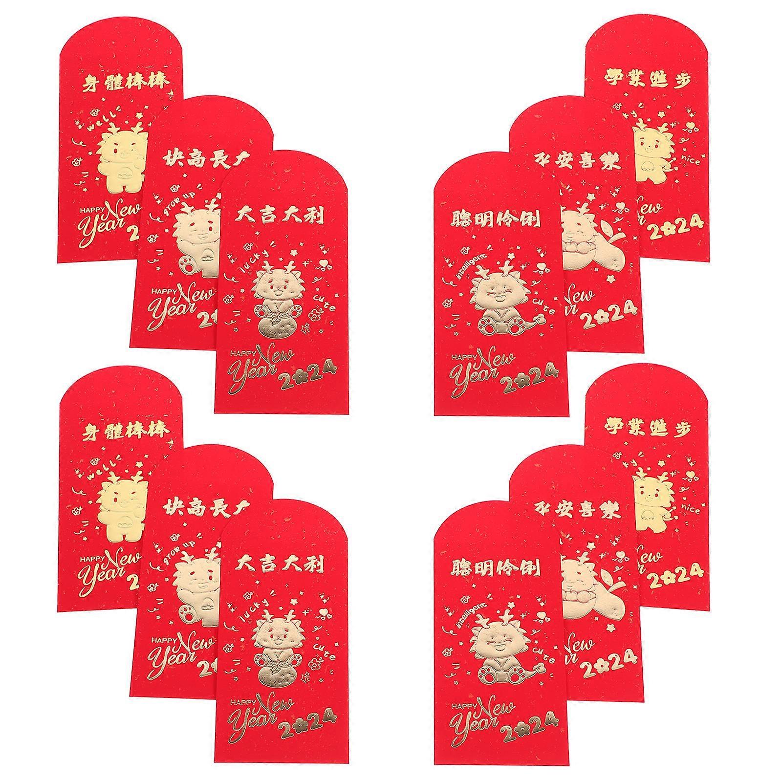Paper Red Envelopes for Money Storage 54Pcs Chinese Style Packets