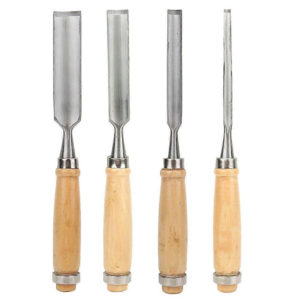 4PCS Woodworking Carving Chisel Carpenter Hand Carving Knife Carpentry Tools