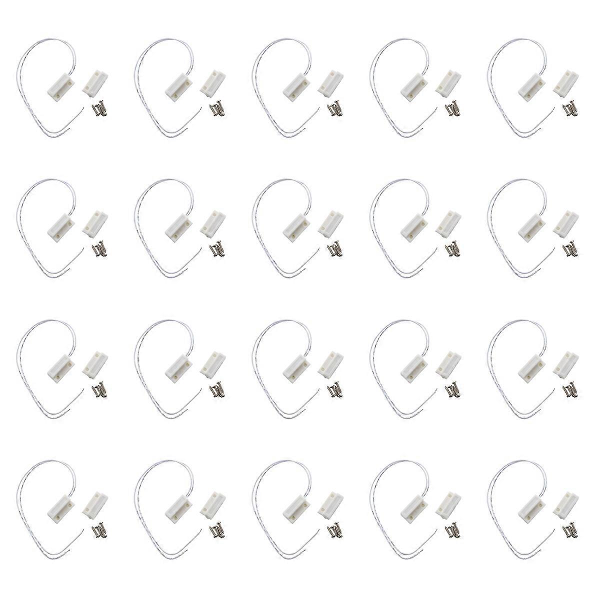 White Door Window Contacts Magnetic Switch Sensor