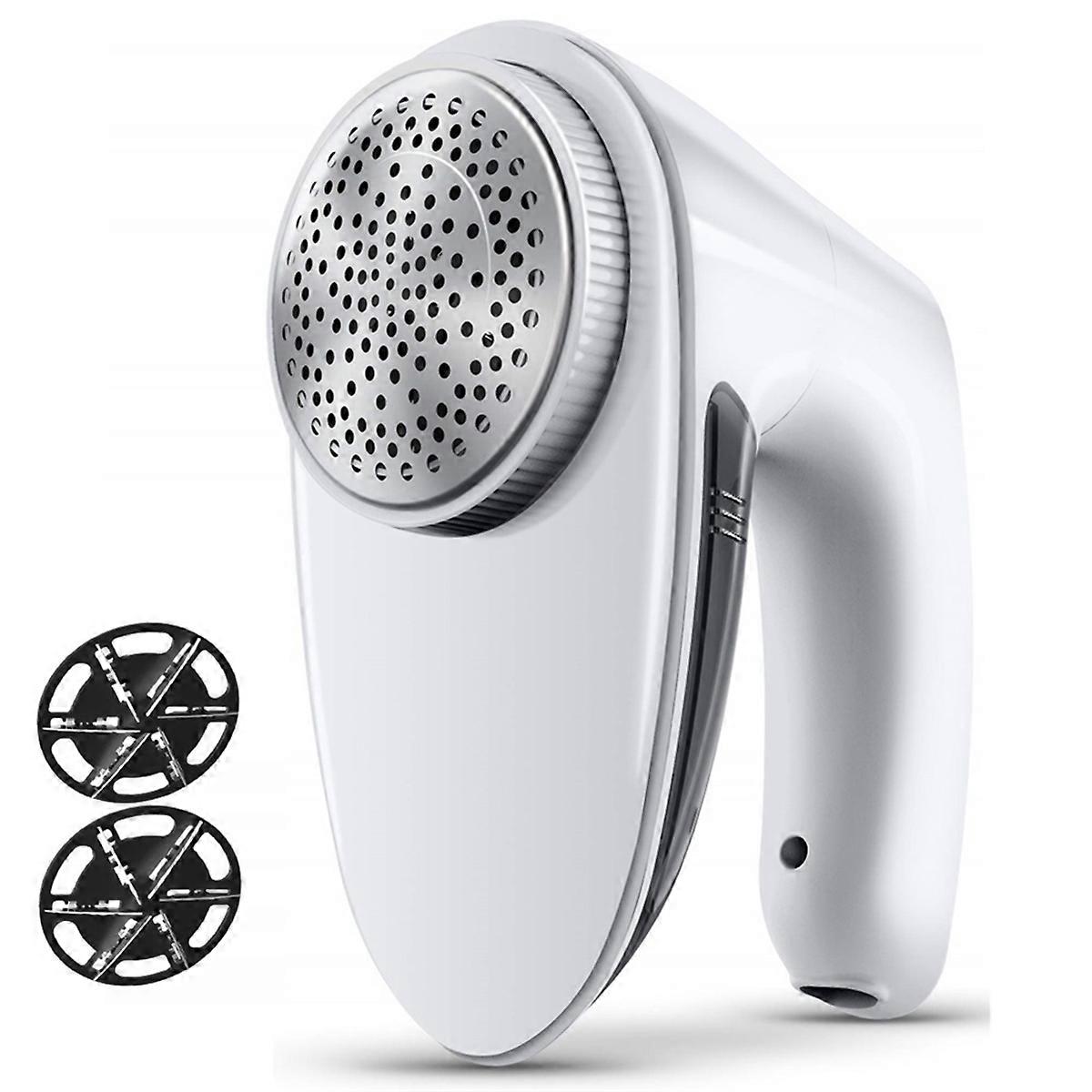 Electric Lint Remover with 6-Leaf Blades Quickly Remove, White
