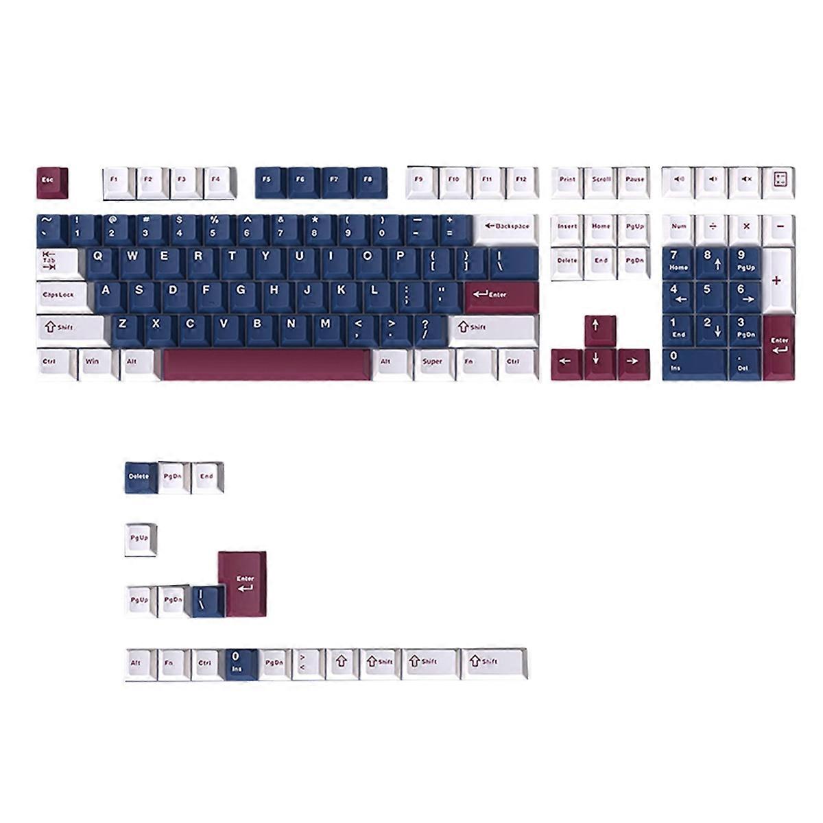 For Mechanical Keyboards 126 Double Shot PBT Cherry MX Keycaps