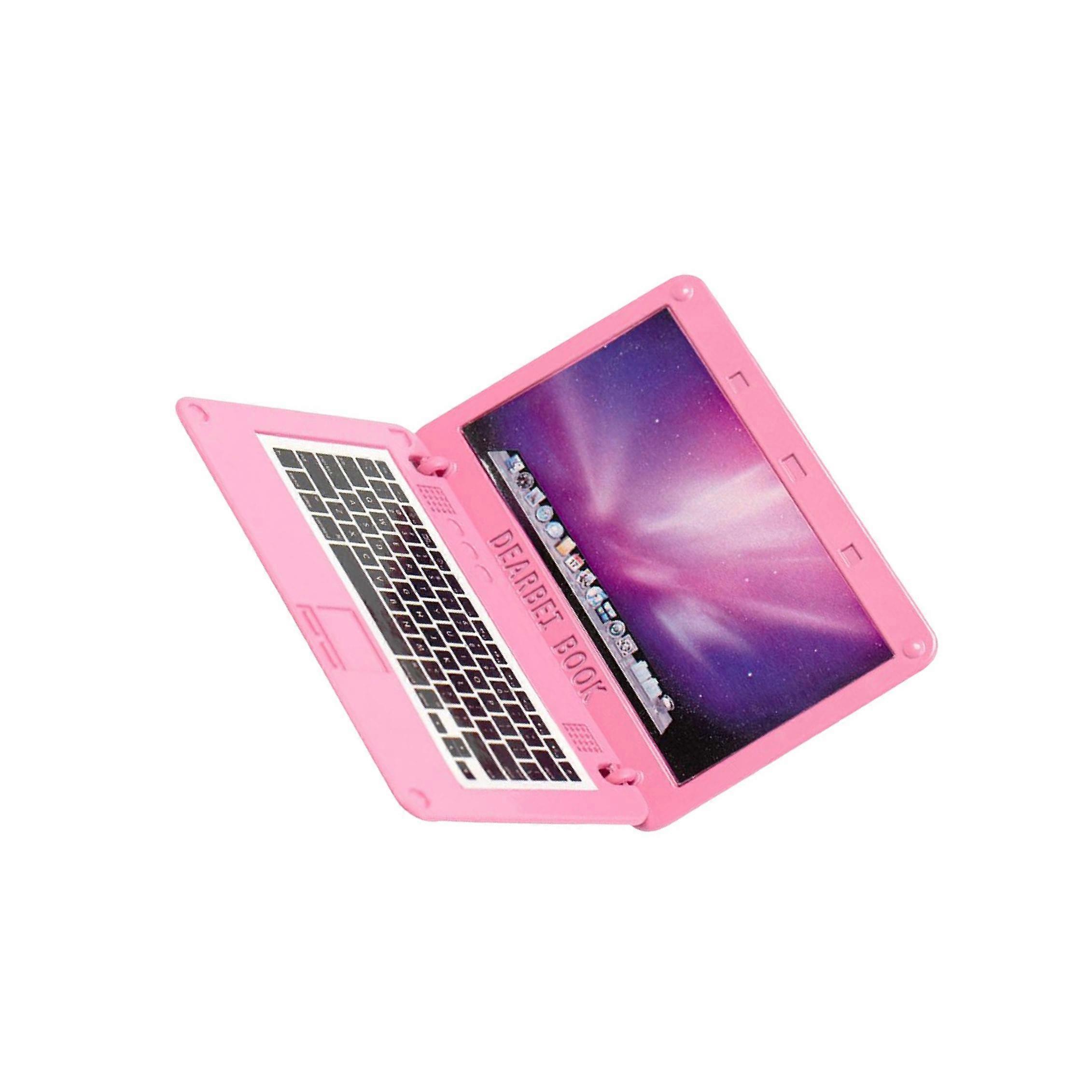 for Dollhouse Laptop Tablet Scene Simulation Notebook for Study Decor Pink