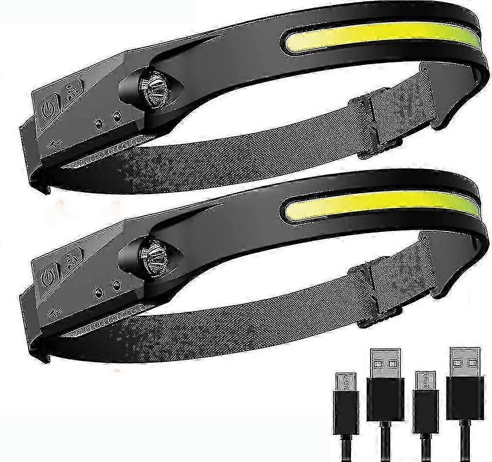 Th Led Head Rechargeable. Led Headlamp Running Head Headlight2pcs