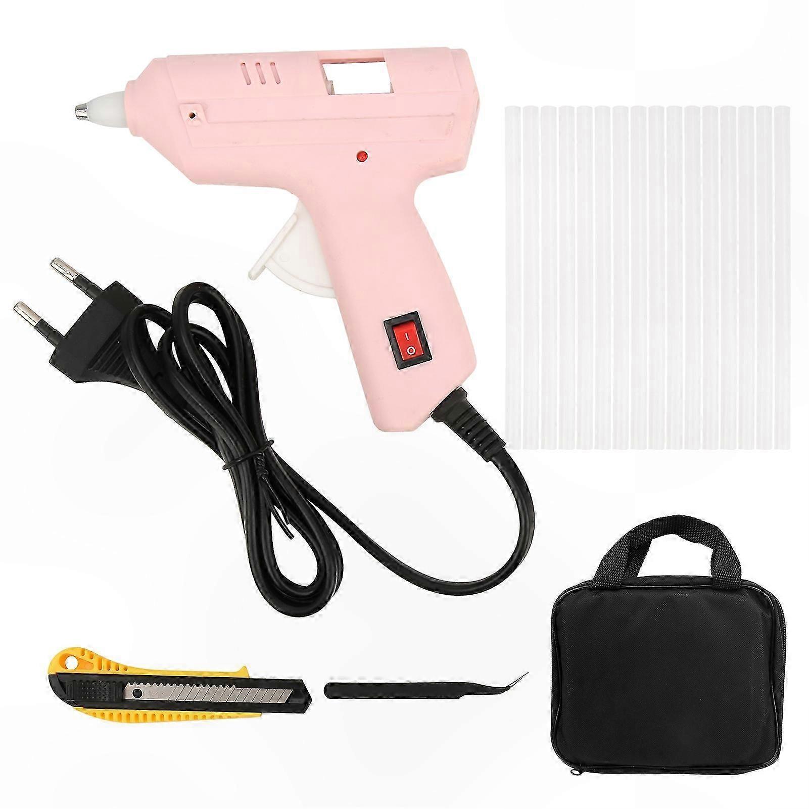 Mini Hot Melt Glue Gun Kit with 16 Sticks for Crafting and Repairs 35W