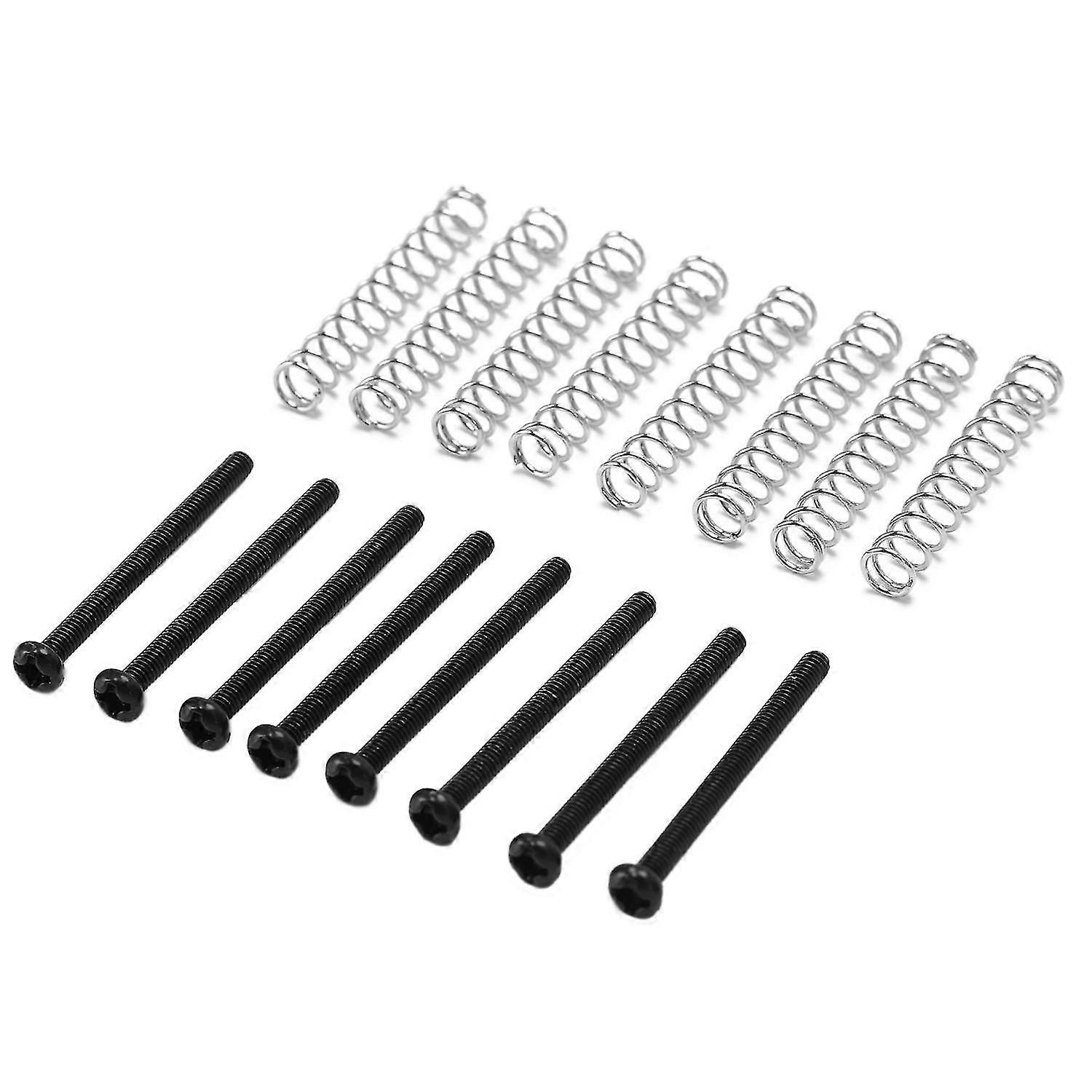 8 قطع M2.5x32mm الغيتار الكهربائي Humbucker بيك آب ضبط ارتفاع المسمار و - الملعب 0.4 مم - أسود