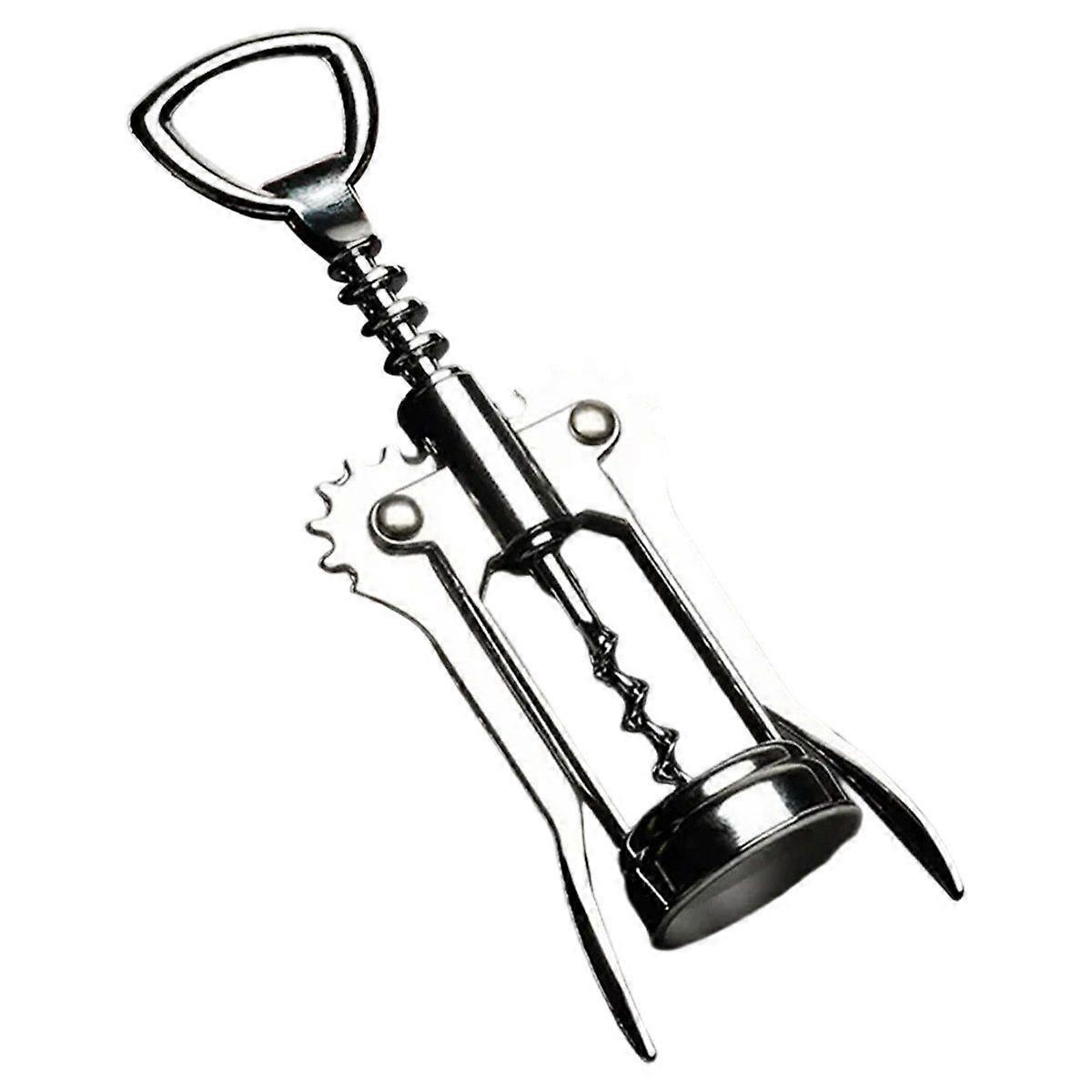 Wine Bottle Opener, Zinc Alloy High Quality Double Wing Bottle Opener with Multifunctional Bottle,