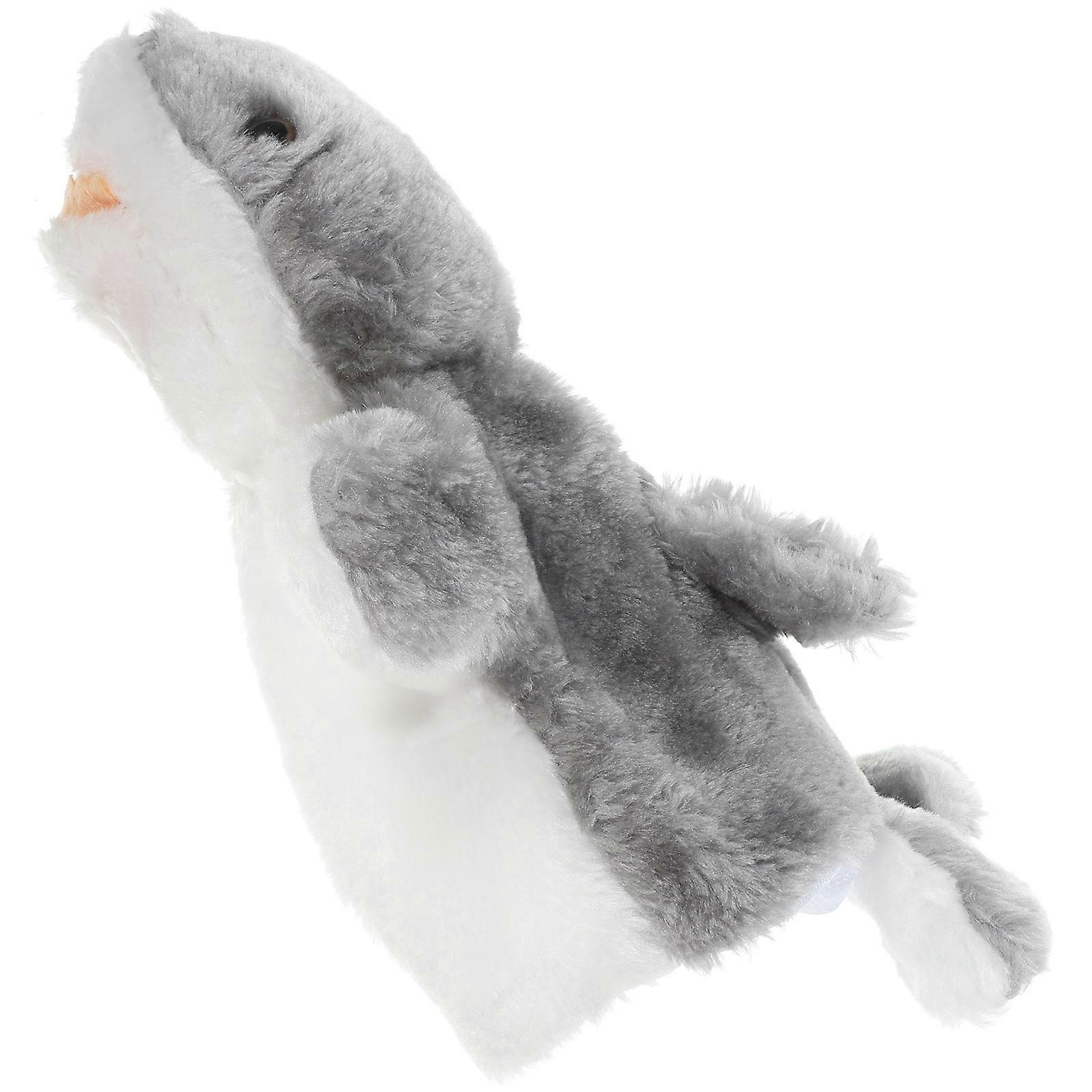 Cartoon Hand Puppet Shark Shape Plush Toy For Parent-Child Interaction With 27X20X8CM 1Pcs