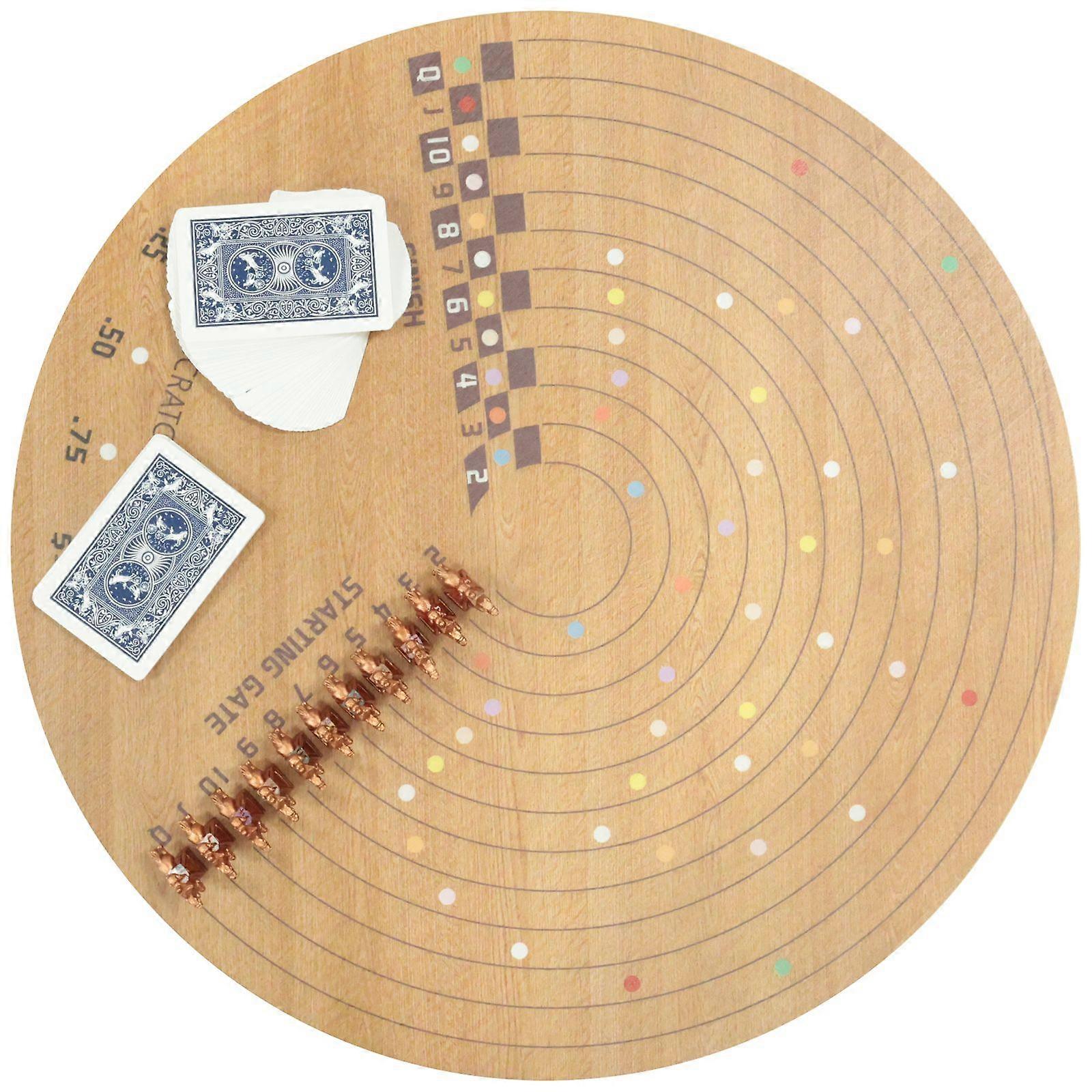  Scratched Horses Game - Handcrafted from Authentic Whiskey Barrel Wood