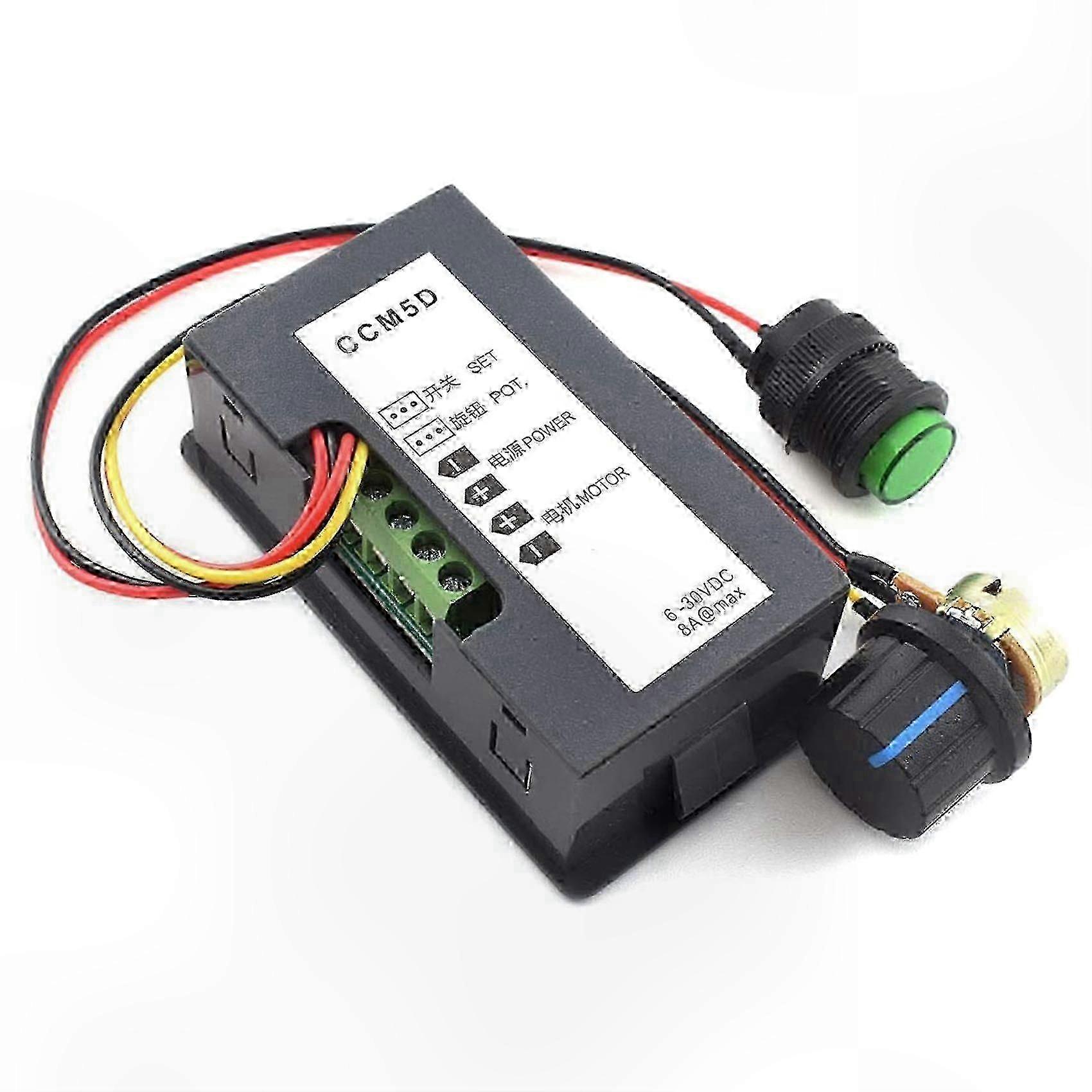 6V-30V 8A PWM DC Motor Speed Controller, Stepless Adjustable Driver for 6V 12V 24V Motors
