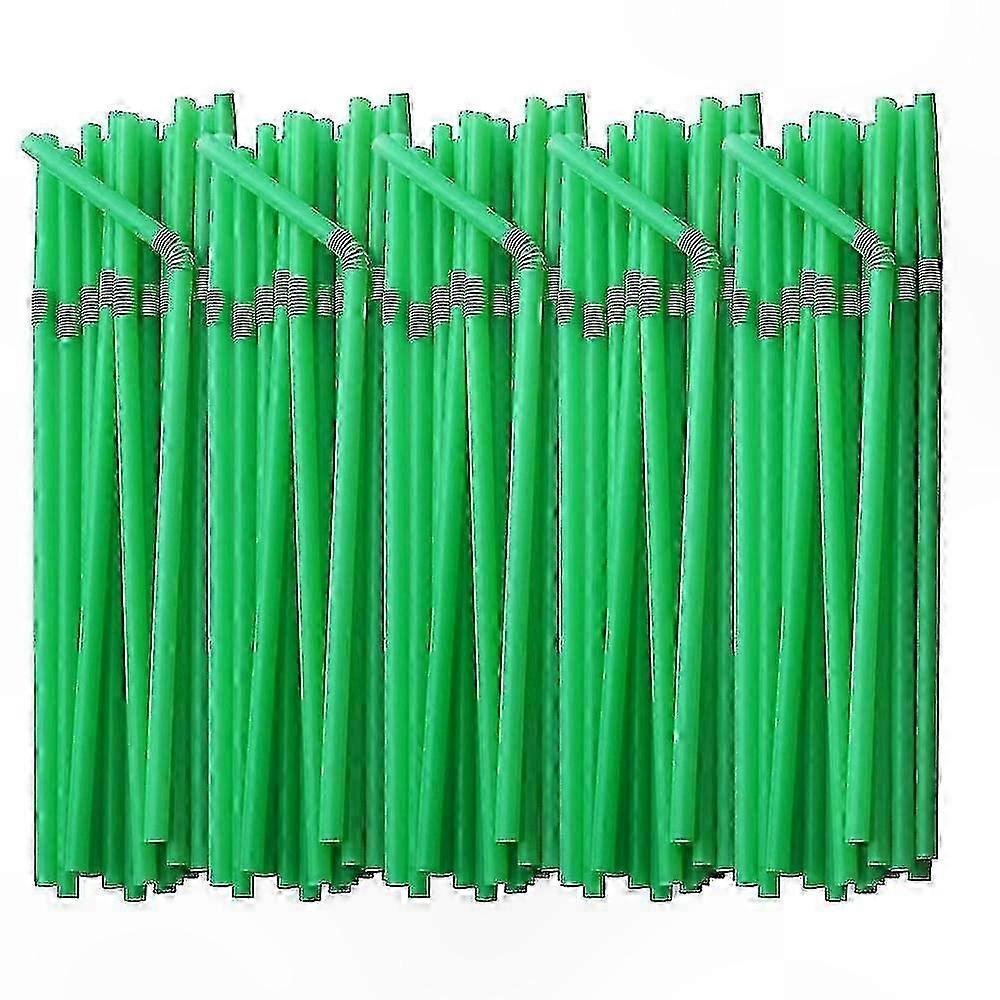 200 Count Bendable Plastic Straws, Extra Long Multicolor Drinking Straws for Parties and Events