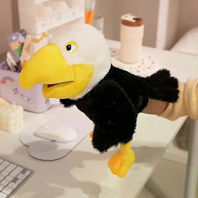 unique Plush Toucan Hand Puppets for Kindergarten Performance Hand Control Parrot Bald Eagle Peacock Owl Flamingo Soft Toy Educational-xj