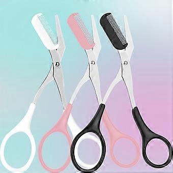 ZENGO 3-teiliges Augenbrauentrimmer-Set mit Schere für Männer und Frauen
