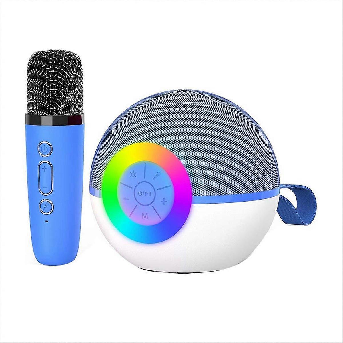 Mini Karaoke Machine Speaker,Portable Bluetooth Microphone Song Toy,C