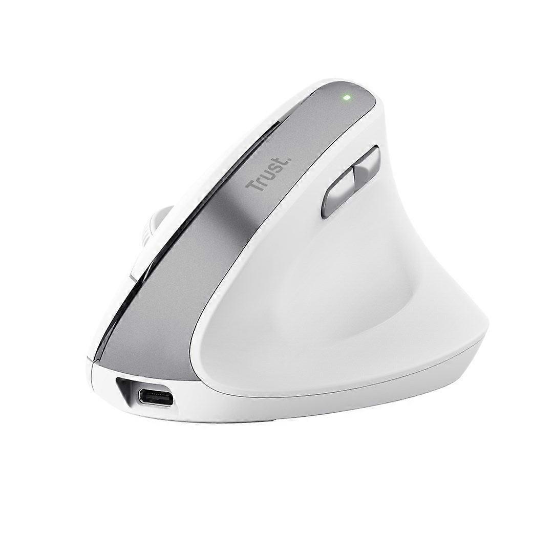 Trust Bayo Ii - Mouse sem fio ergonômico (branco)
