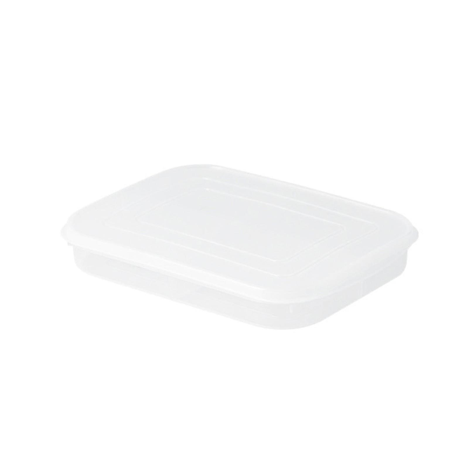 4-compartment Food Containers For Meats & Vegetable With Lids Reusable Pp Clear Snack Storage Box