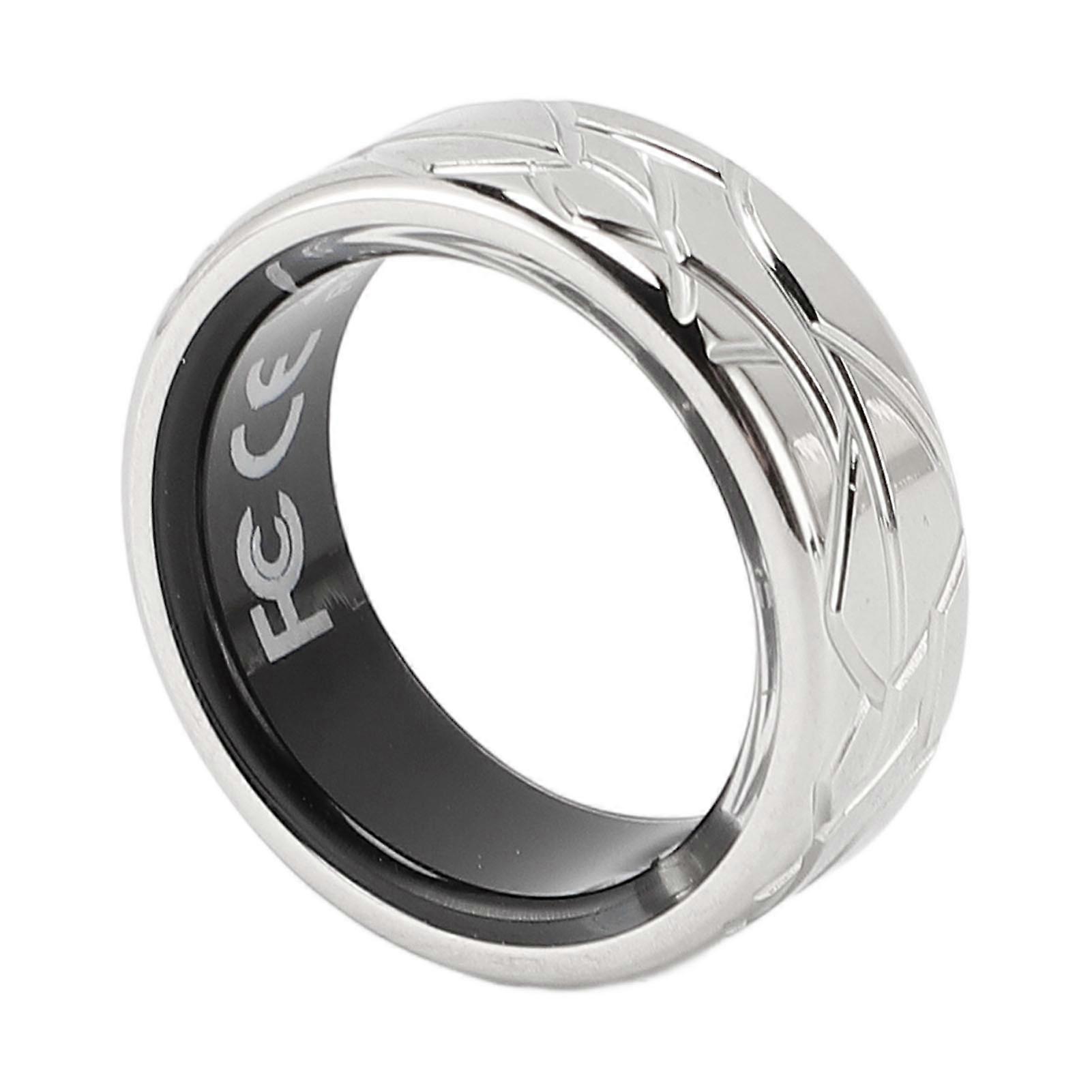 Smart Ring Fitness Tracker Sleep Monitoring Water Resistant Multifunctional Ring for Gesture Control Photography 7 Size 