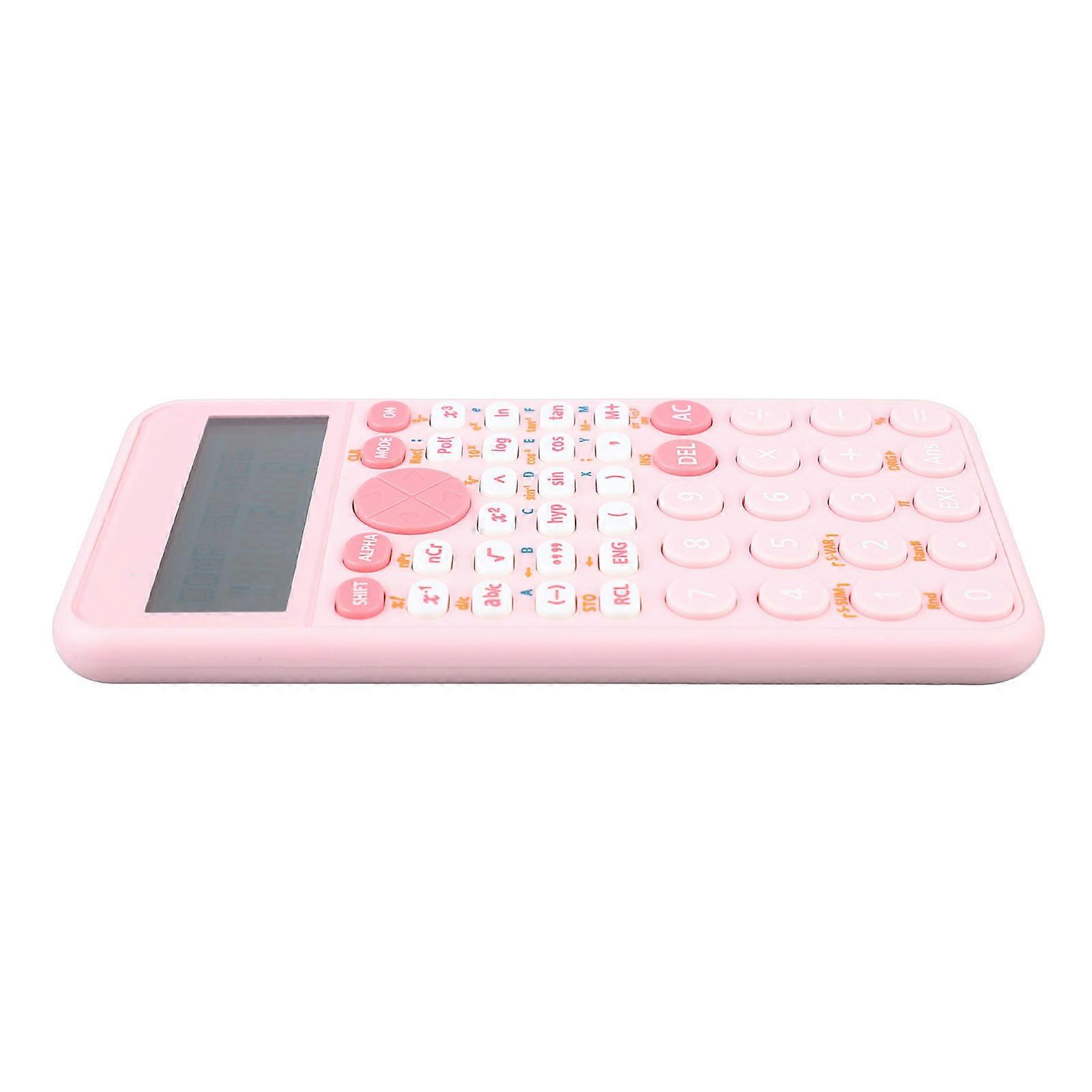 Scientific Calculator 2 Rows LCD Display 240 Functions Battery Powered Desk Calculator for Office School Business 
