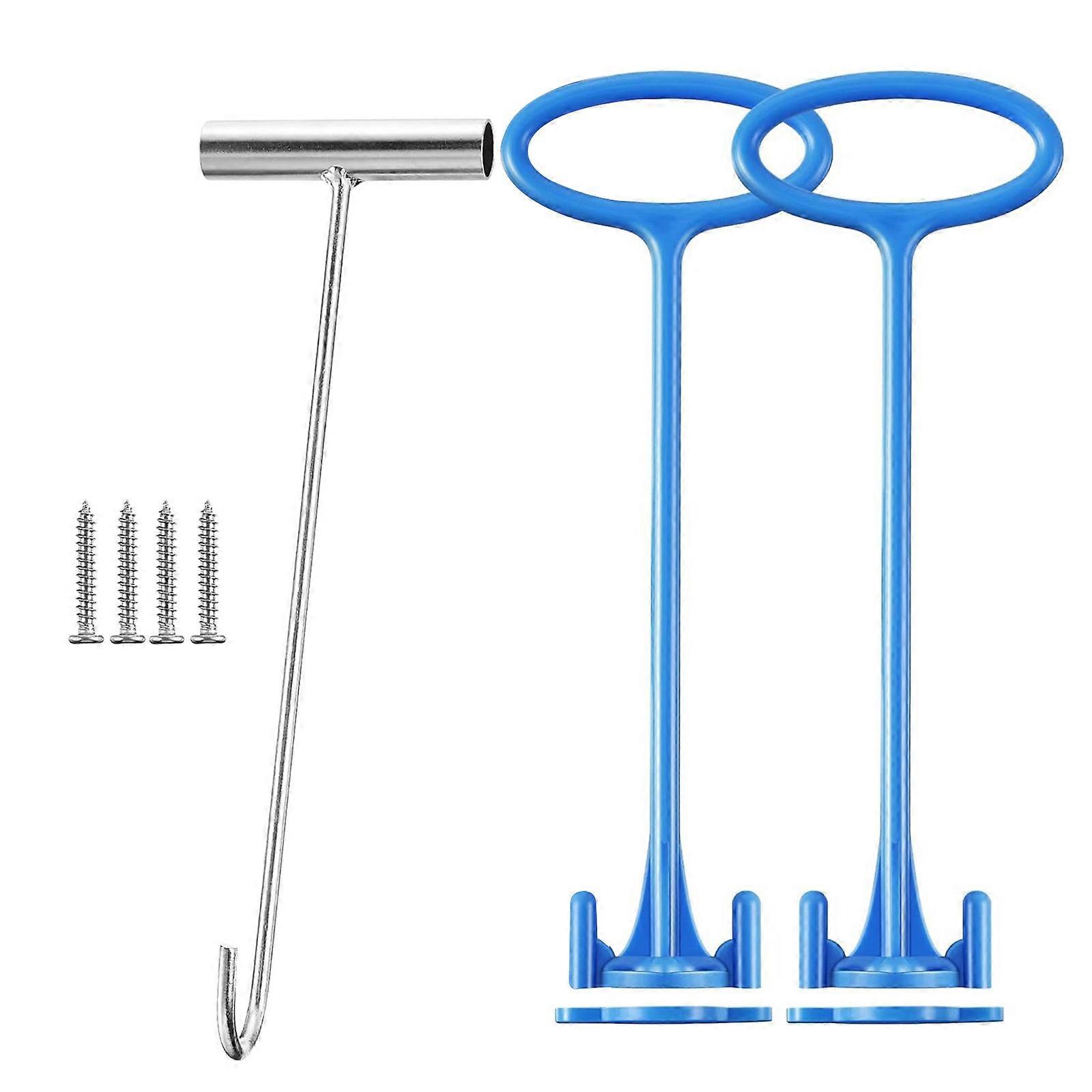 Strong Metal Pool Filter Basket Handle And Hook For Efficient And Smooth Pool Cleansing Multicolor