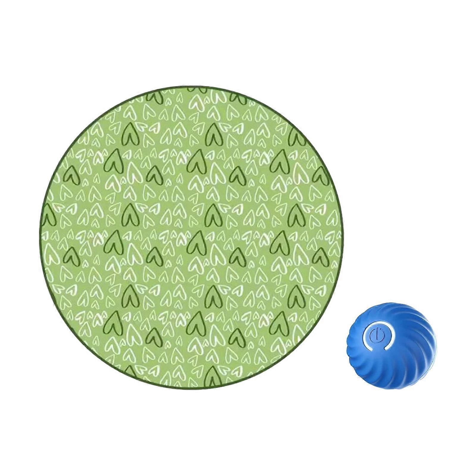 Fankiway 2-in-1 Simulated Interactive Hunting Toy with LED Light, Fast Rolling Ball in Pouch for Indoor Play