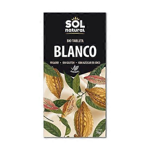 Organic white vegan chocolate 70 g