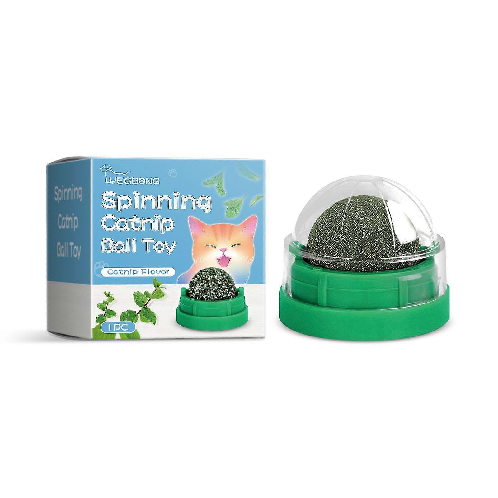 Mint-Flavored Spinning Cat Ball Toy