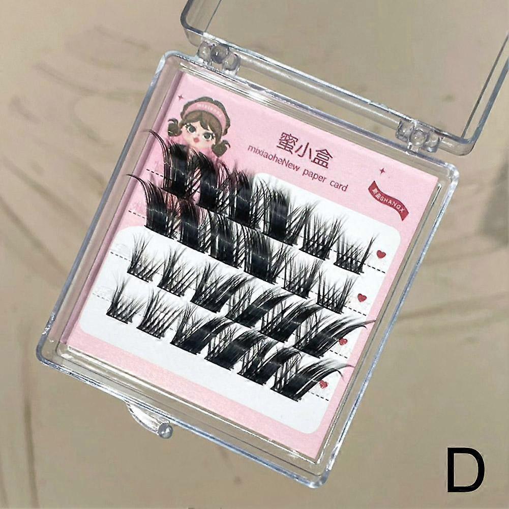 Fox Oblique Flying Segmented False Eyelashes Semi Hand Made Individual Lashes Easy Application Natural Look