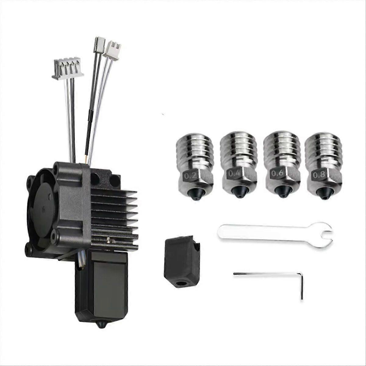 For X1 X1C 3D Printer Hotend Kit with Cooling Fan V2.0 Print Head with Bi-Metal Nozzles 3D Printing