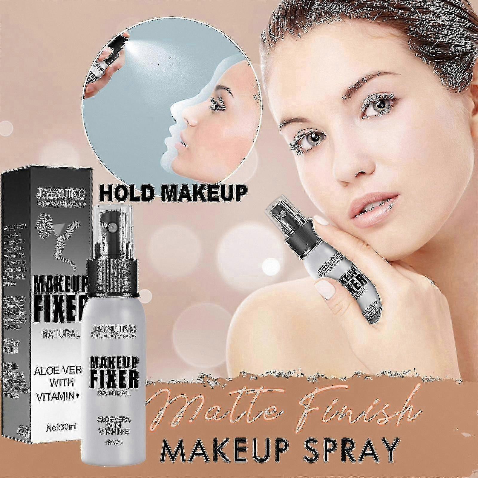 Matte Finish Makeup Setting Spray for Long-Lasting Wear with Refreshing Formula Non-Removable Cosmetic Fixative Solution