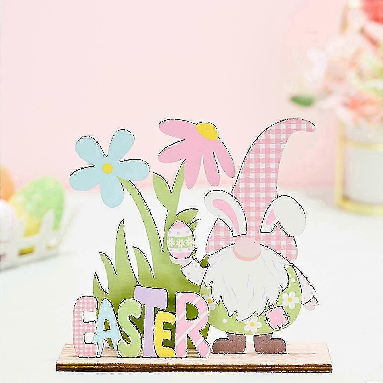 2022 Easter Decorations Easter Wood Printing Decorations Easter Layout