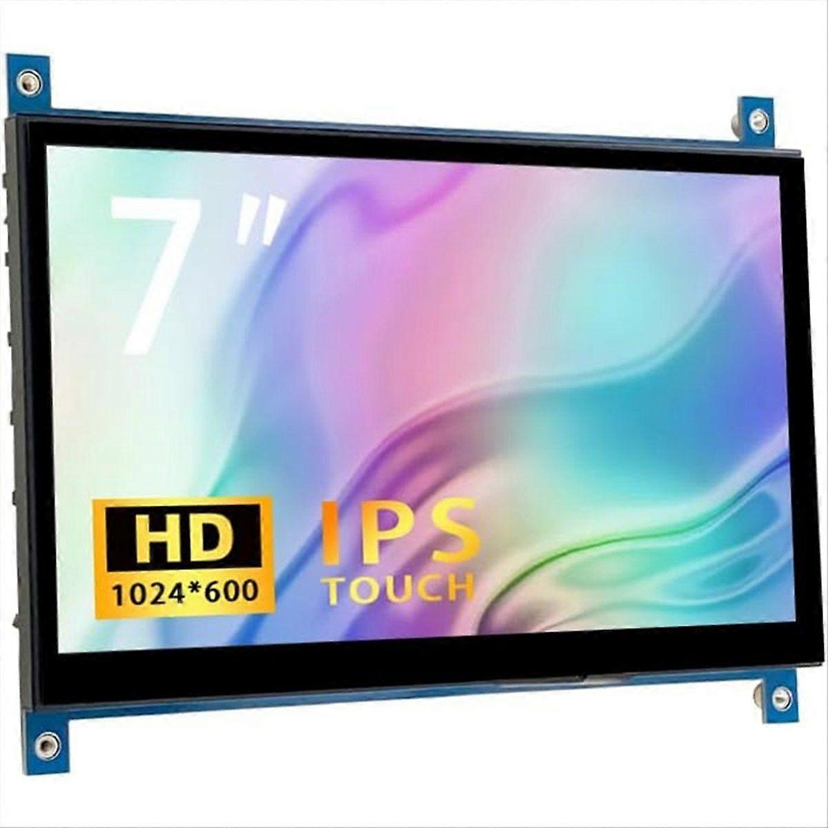 7 Inch Display Monitor 1024x600 IPS Screen with Capacitive Touch HD Monitor for , PC, Laptop, DIY P