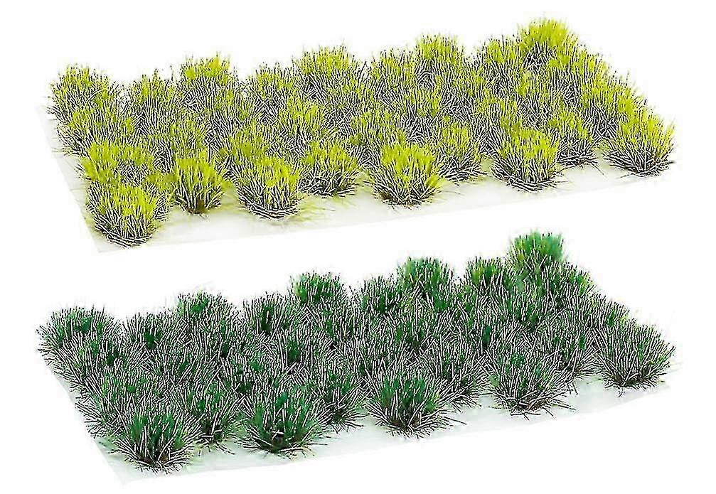 2pcs 64 Tuft Static Grass Artificial Grass Model Turf Modern Woodland for DIY Railway Train Landscape Scenery Artificial Grass Model
