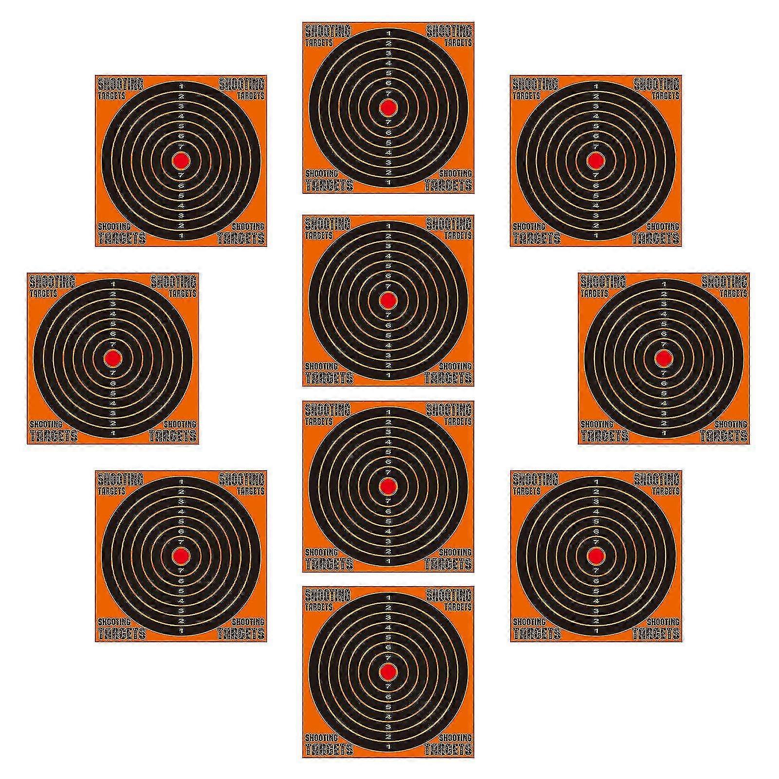 12-inch Splash Training Target Paper Precise Fluorescent Shooting Gun Target Paper Durable Shooting Target Paper With 10pcs For Shooting Tra Best Gift