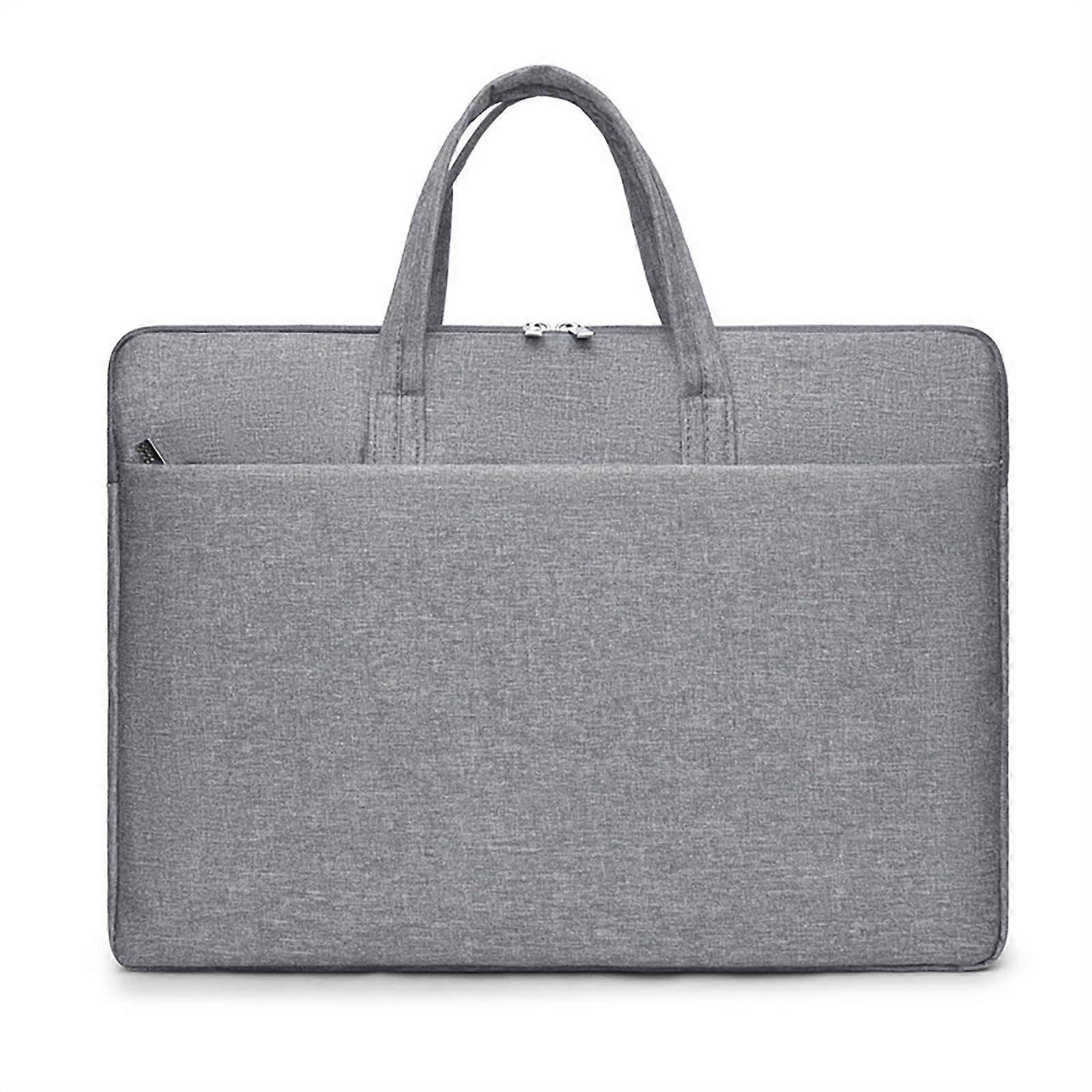 Men's Handbag Lightweight Laptop Bag With Multi Layer Design For Office Commute And Meetings 37x26x3 cm Gray