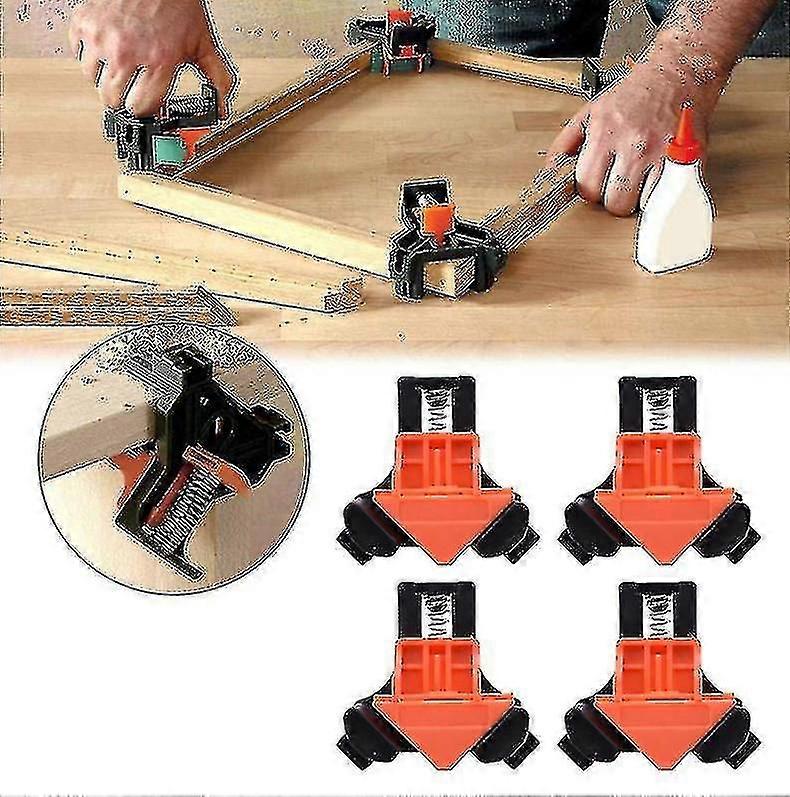 4Pcs Corner Clamp Adjustable 90 Degree Right Angle Fixer