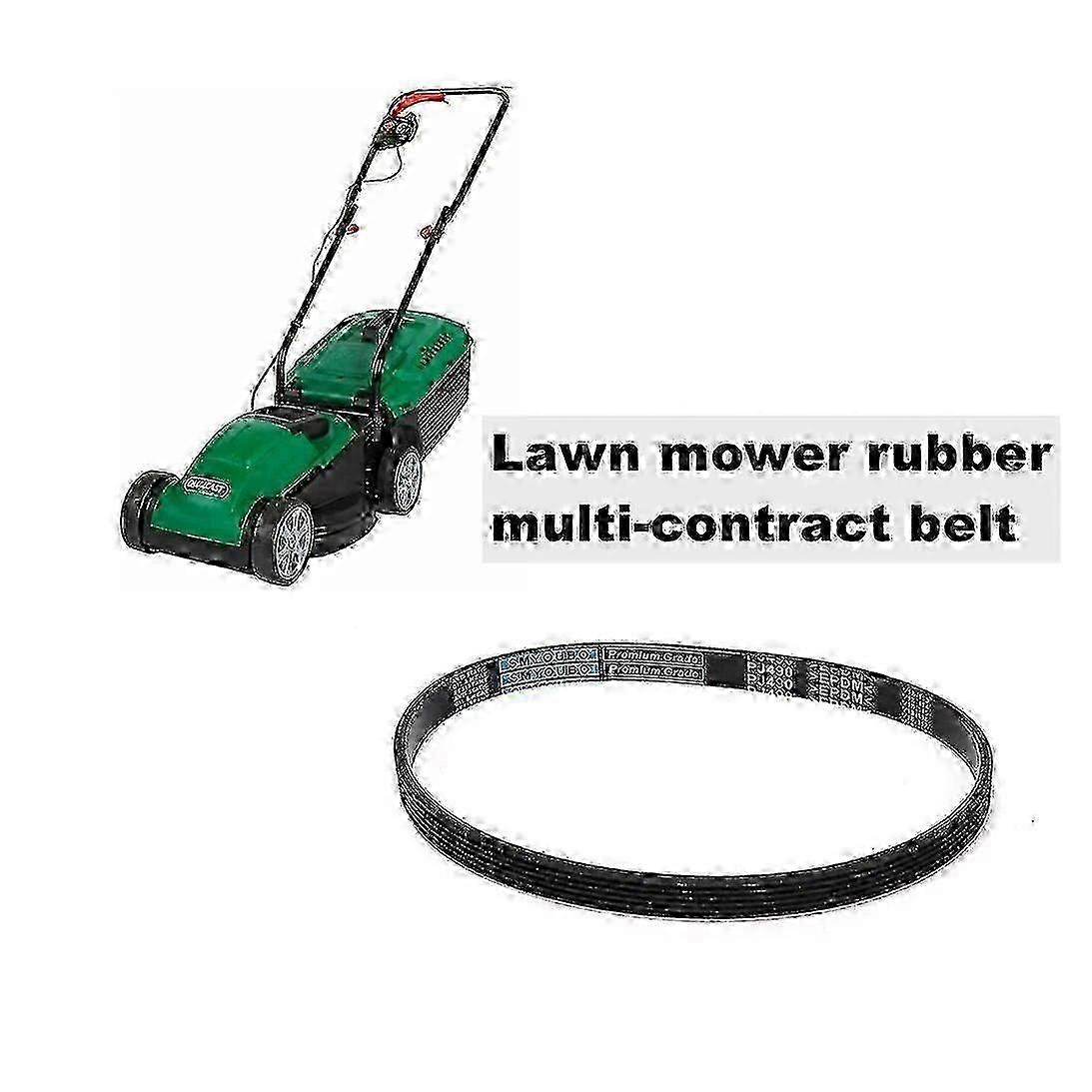 6PJ490 Mower Rubber Drive Belt: 490mm Circumference x 14mm Width, Compatible With Qualcast M2E1232M/M2E1032M