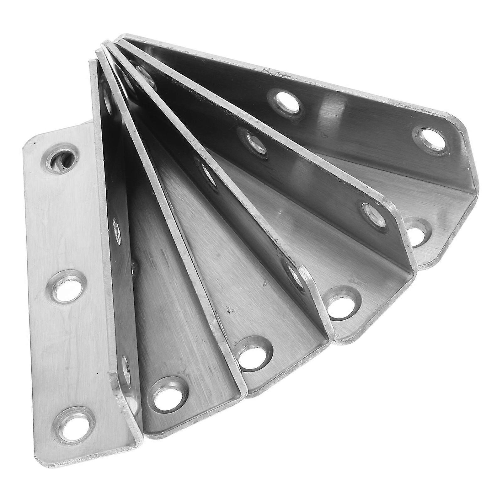 Right Angle Stainless Steel Bracket for Shelf and Garden 5Pcs Set