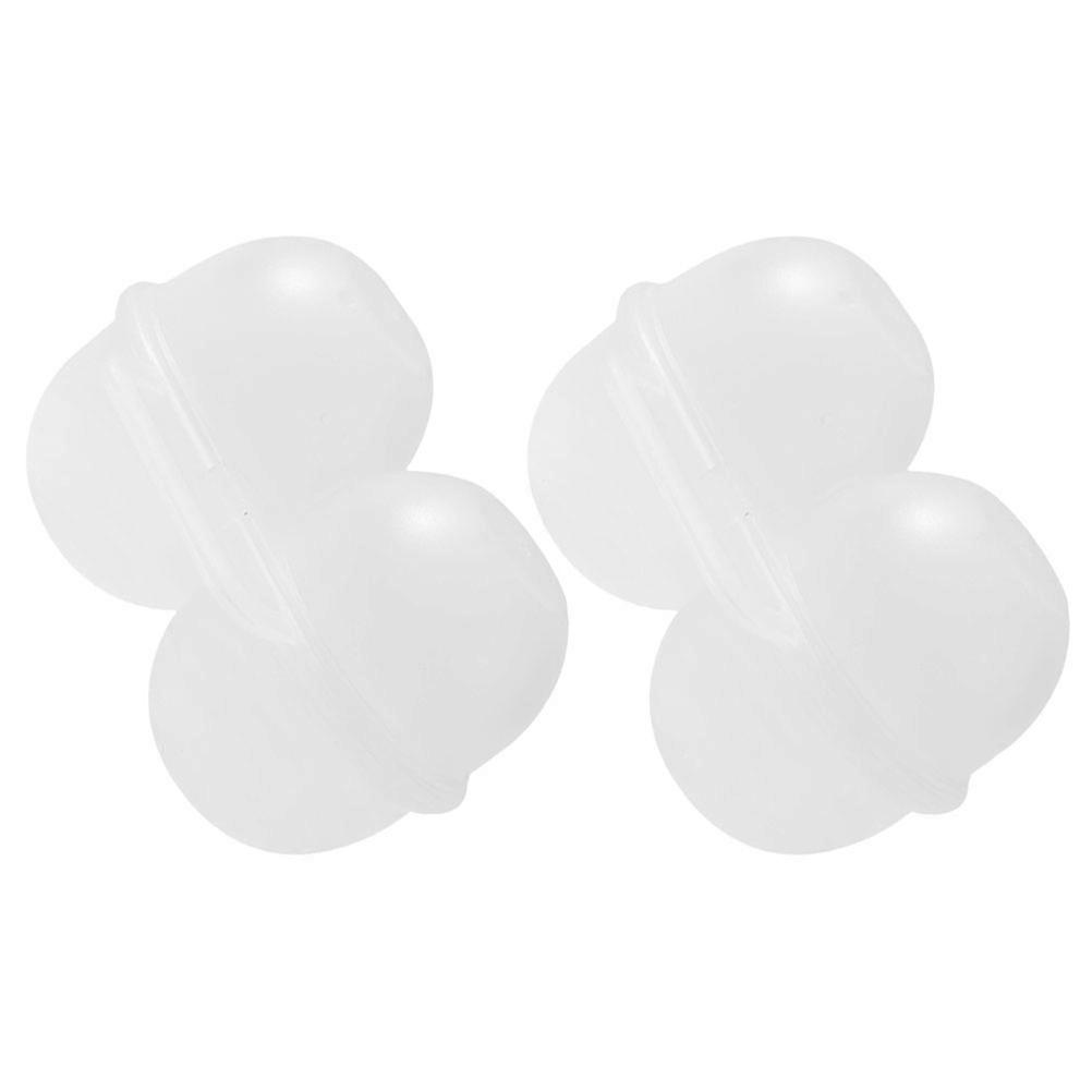 Camping Egg Holder White Portable Egg Storage Box for 2Pcs Use
