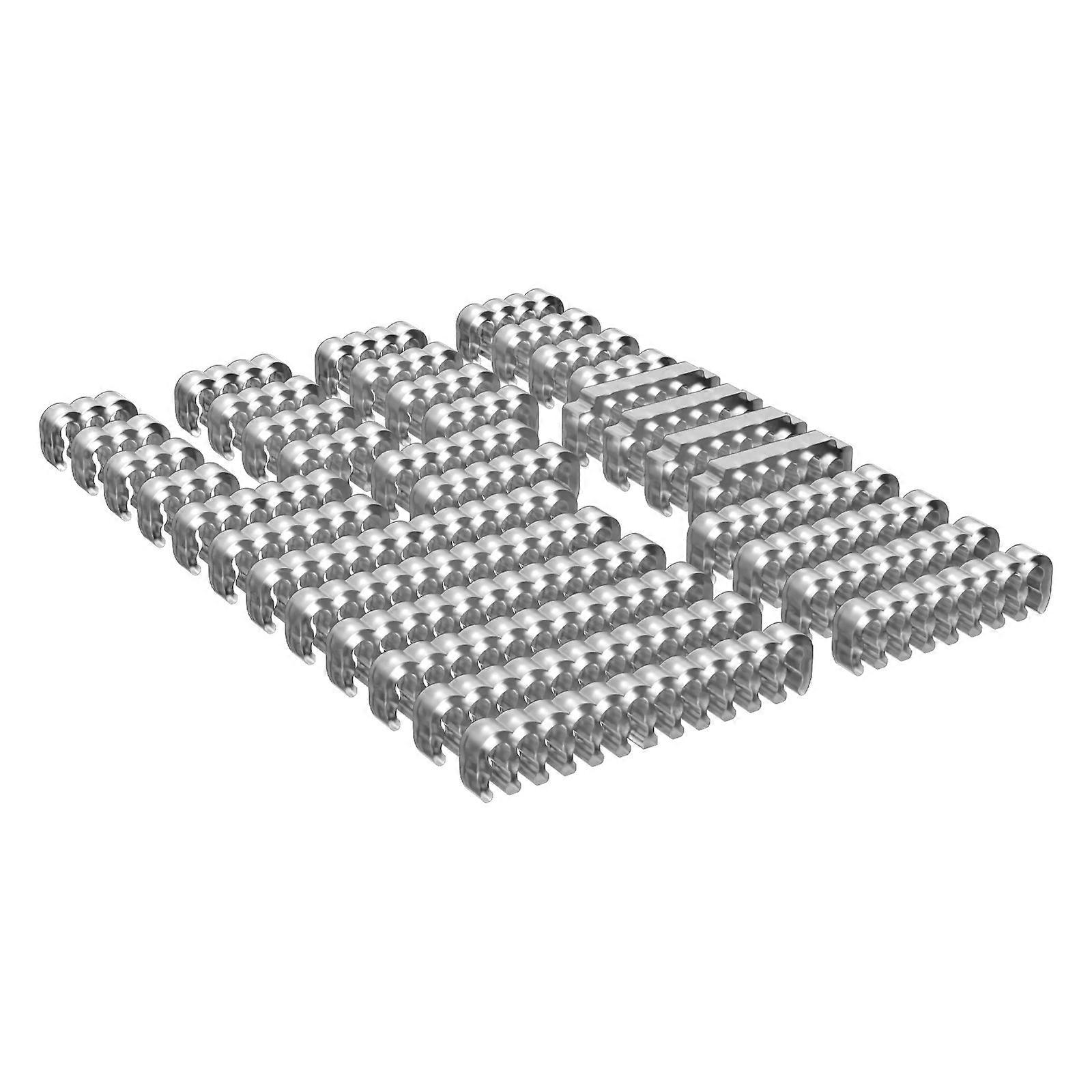 34pcs Cord Management Guides PVC Line Arrangers Suitable For 3.0-3.6mm Sleeved Power Cords  Transparent color