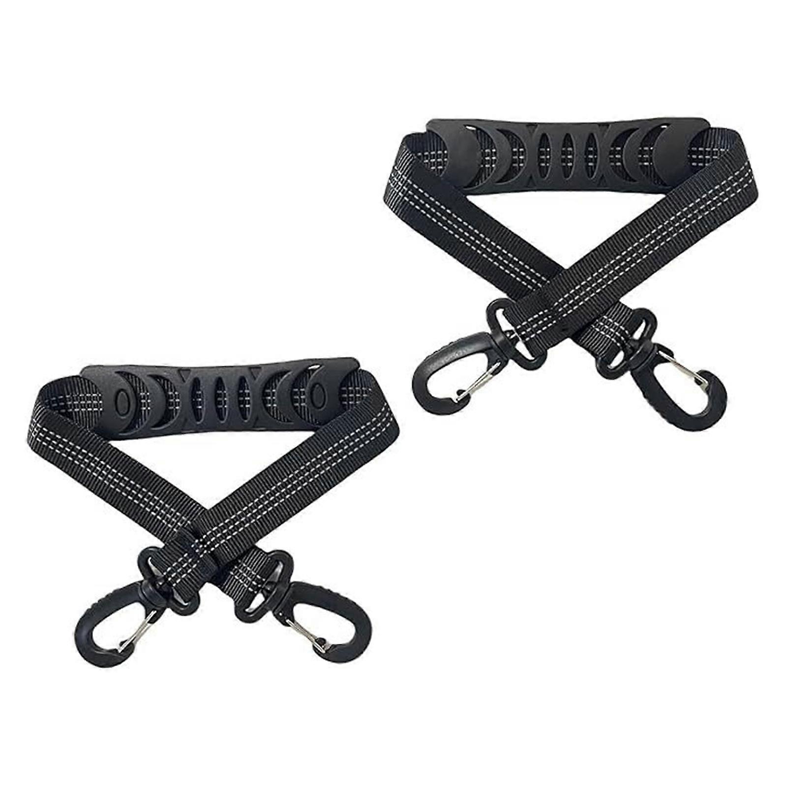 Ser of 2pcs Ski Boot Binding Straps Portable Nylon Webbing for Snowboarding Equipment Storage and Protections Multicolor