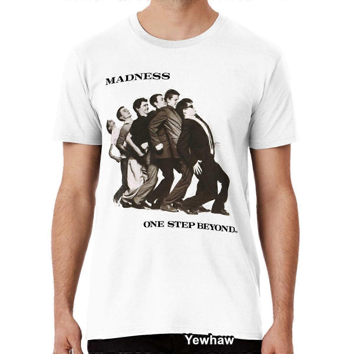 חולצת טי של One Step The Madness רטרו להקת מתנה למעריצים הטירוף של המלך ג'ורג' קהל