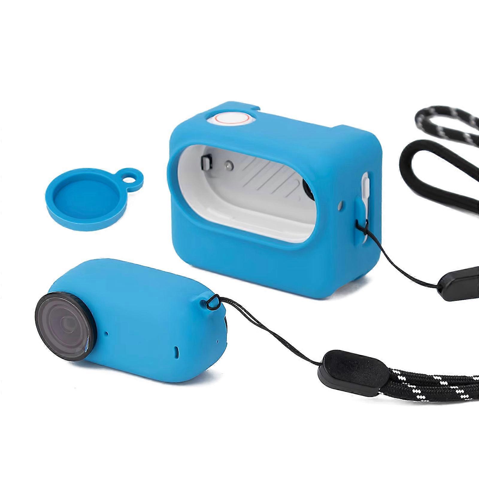 Shock Absorbing Silicone Shield With Lens Cover And Slip proof Strap For 360 GO3 Recording Devices Easy Grip Multicolor