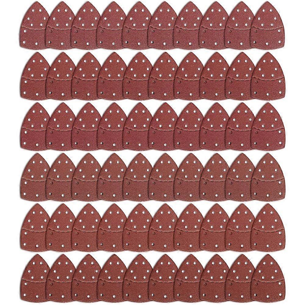 60PCS Sanding Sheets,11-Hole Mouse Sandpaper Sheets Compatible with Bosch Multi-Sander PSM 100A/200 AES/PSM 18
