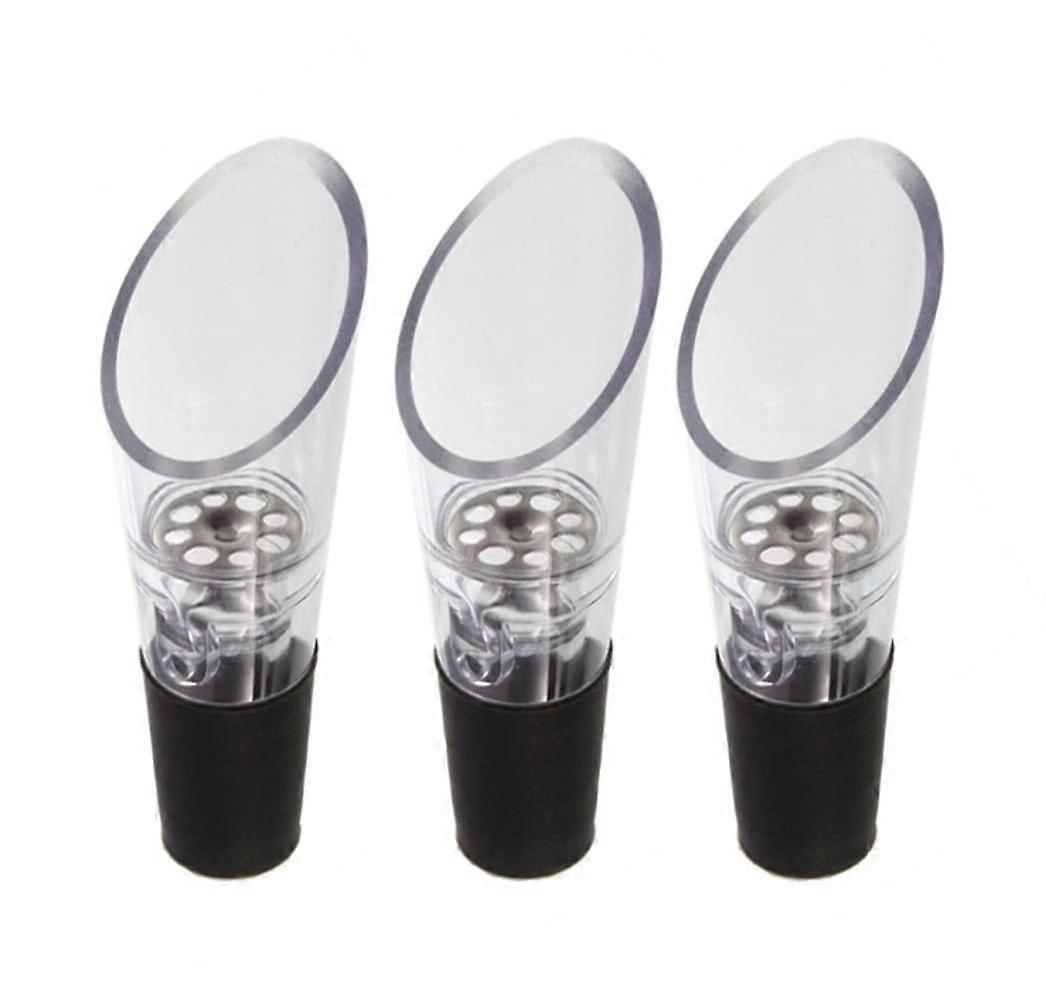 3 Pack Wine Aerator Pourer Set  Instant Decanting to Enhance Red Wine Flavor and Aroma