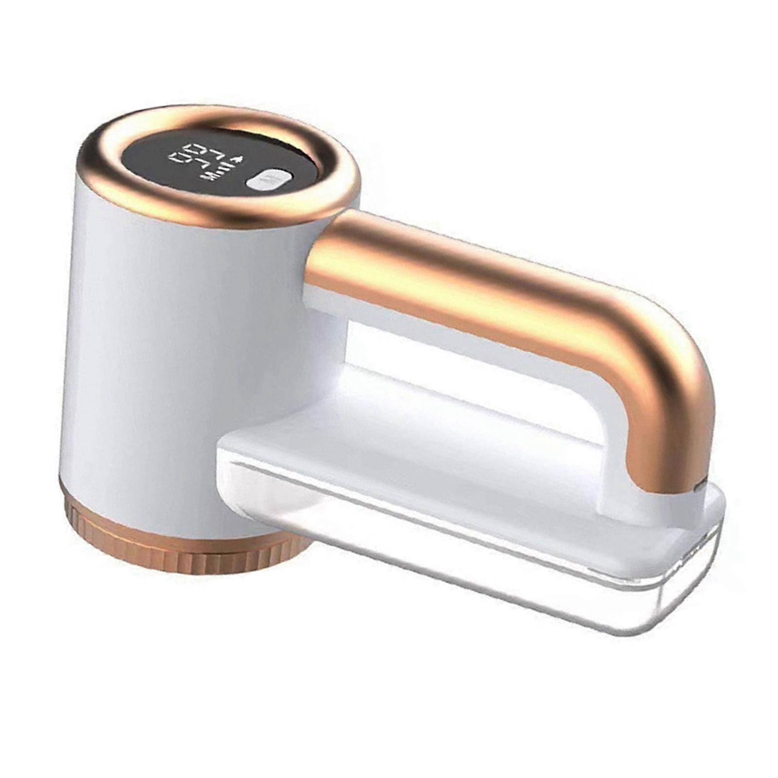 Rechargeable Fabric Shaver Electric Commercial Lint Remover with LED Display 3-Speed for Removing Fuzz Pills Clothes  Gold
