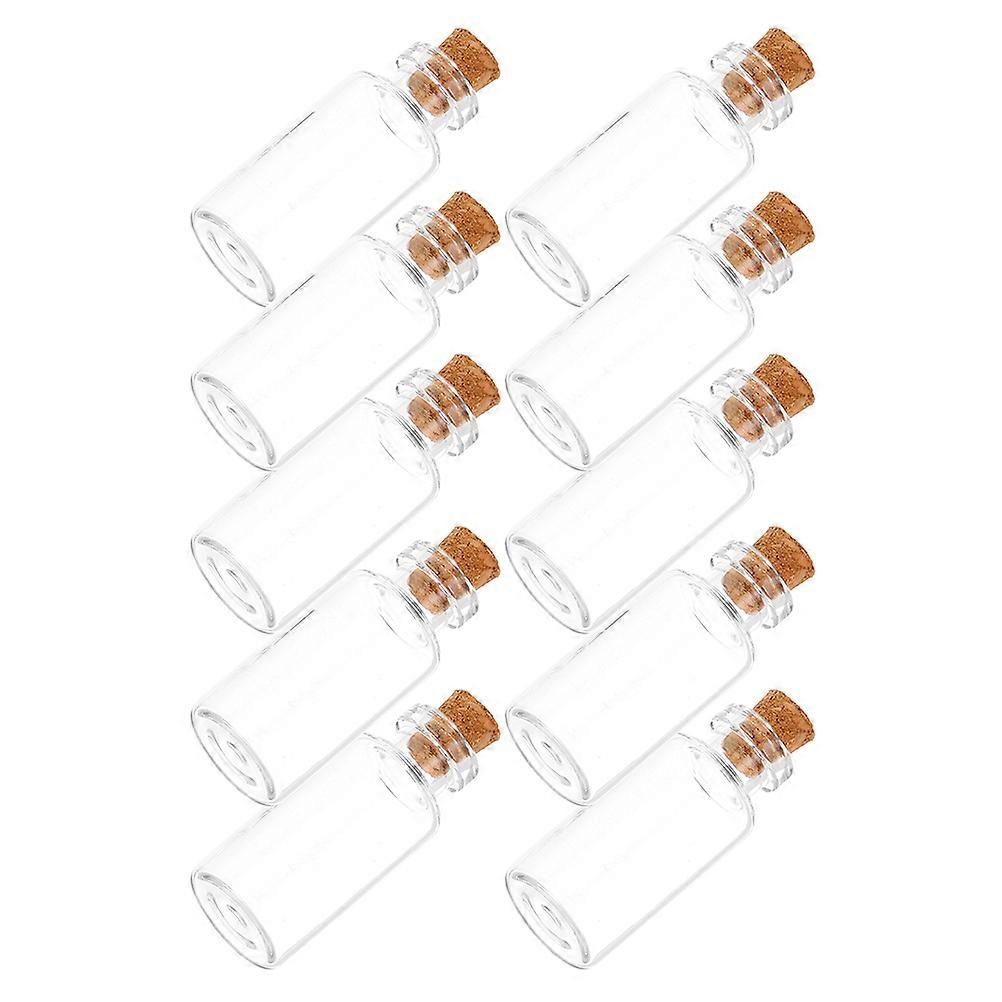 Transparent Wishing Bottles Mini Jars With Lids For Gifting And Decoration 12Pcs