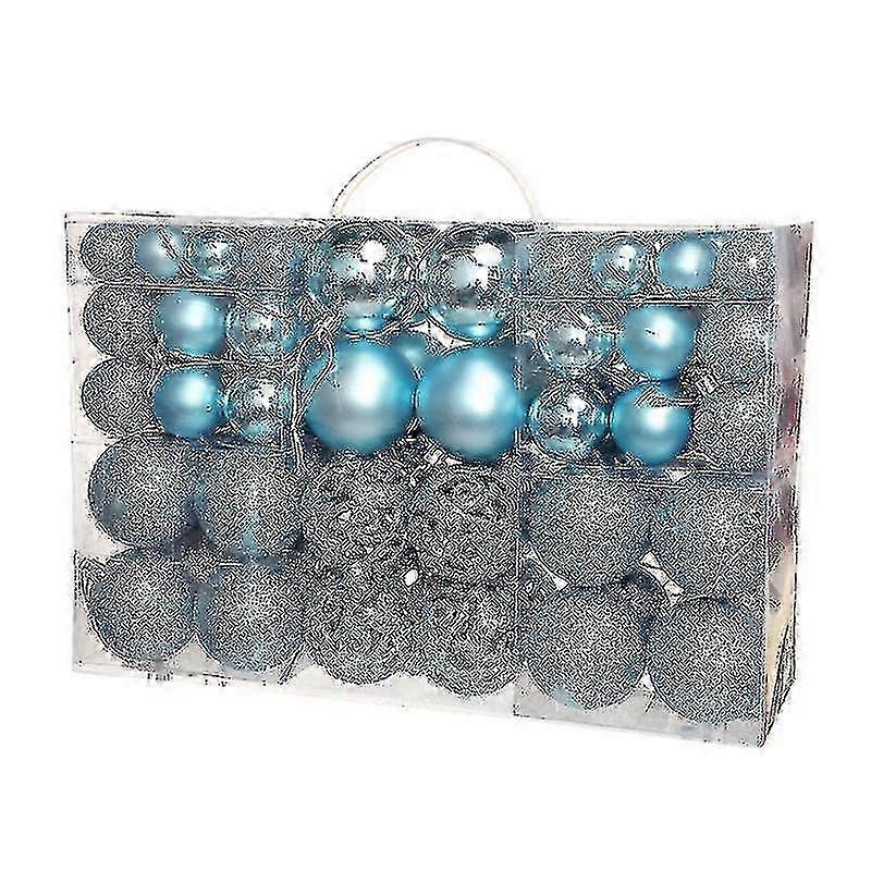 Christmas Tree Decorative Balls 100 Pcs Mixed Sizes Shatterproof and Reusable